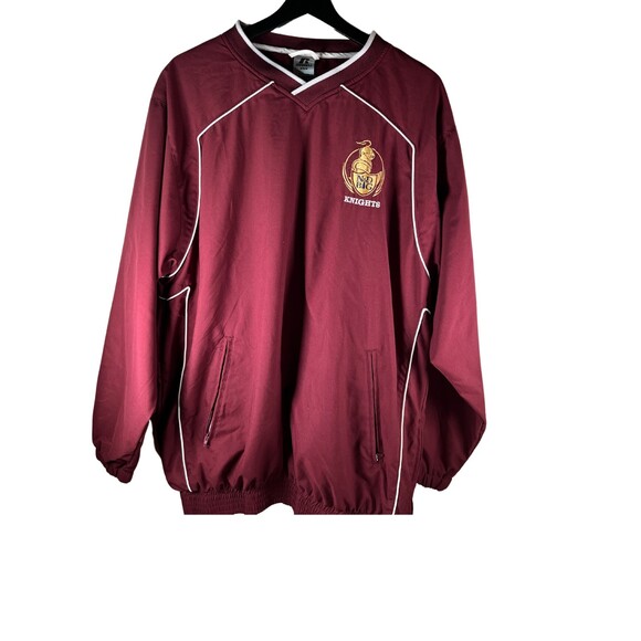 Russell Men's Athletic Jacket Size M Maroon Sweatshirt Pullover Knights Team - Picture 2 of 13
